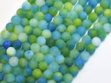 Matte Jade - Green & Blue, 6mm Round-BeadBasic