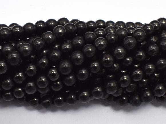 Genuine Shungite, 4mm (4.6mm) Round-BeadBasic