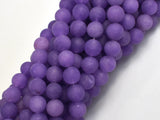 Matte Jade - Purple, 8mm Round-BeadBasic