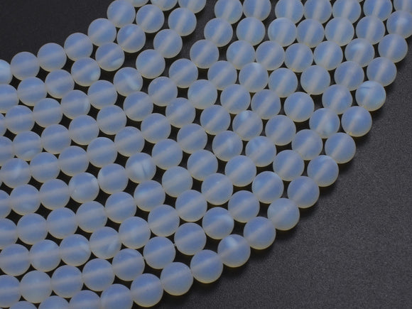 Matte White Opalite, 6mm Round
