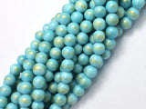 Mashan Jade - Blue, 8mm (8.5mm) Round-BeadBasic