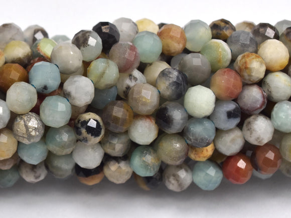 Amazonite, 4mm (4.5mm) Micro Faceted Round
