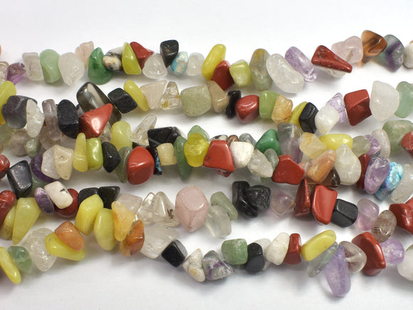 Mixed Stone 7-15mm Chips Beads, 34 Inch