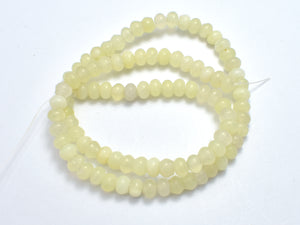 New Jade, 4x6mm Rondelle Beads-BeadBasic