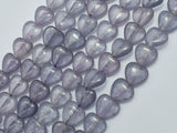 Jade - Gray 12mm Heart Beads-BeadBasic