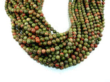 Unakite, 6mm (6.8mm) Round Beads