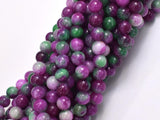 Jade - Ruby & Green, 6mm Round-BeadBasic