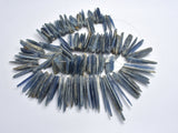 Blue Kyanite (7-12)x(16-48)mm Graduated Top Drilled Slice Stick-BeadBasic