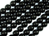 Jet Gemstone, 10mm Round Beads