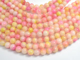 Jade - Pink & Yellow, 8mm Round-BeadBasic