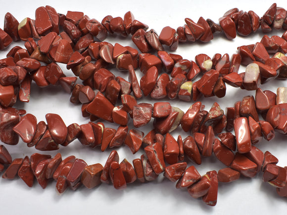 Red Jasper 7-15mm Chips Beads, 33 Inch-BeadBasic