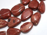 Red Jasper, nugget beads, Size vary