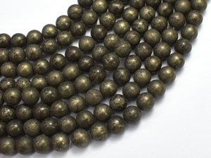 Pyrite 8mm Round Beads-BeadBasic