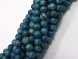 Gray Picture Jasper - Blue, 8mm (8.5mm)-BeadBasic