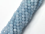 Jade - Aquamarine, 4mm (4.5mm), Round-BeadBasic