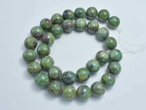 Ruby Fuchsite, 12mm Round Beads-BeadBasic