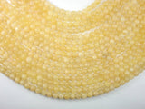 Yellow Jade Beads, Round, 8mm (8.5mm)