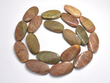 Saturn Jasper, 20x40mm Twisted Oval