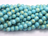 Mashan Jade - Blue, 8mm (8.5mm) Round-BeadBasic