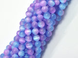 Selenite - Purple & Blue, 8mm (8.5mm) Round-BeadBasic