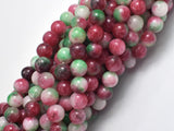 Jade - Red & Green, 8mm Round-BeadBasic