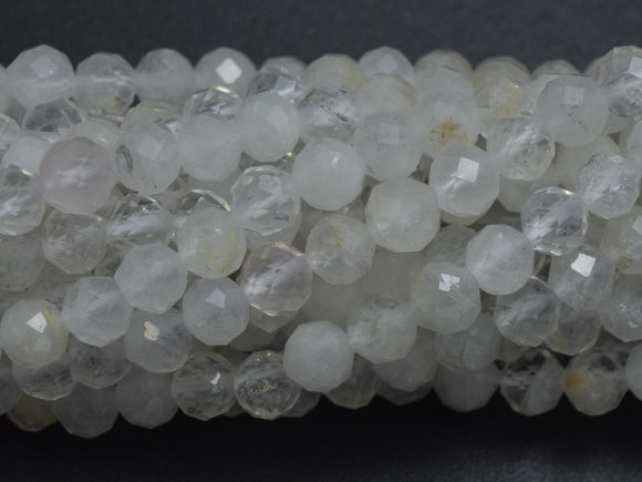 Clear Quartz, 4mm Micro Faceted Round