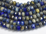 Natural Lapis Lazuli, 3x4mm Faceted Rondelle-BeadBasic