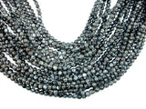 Black Labradorite Beads, Larvikite, Round, 6mm