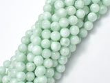 Green Angelite Beads, 8mm Round-BeadBasic