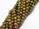 Unakite, 6mm (6.8mm) Round Beads