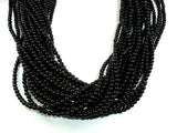 Black Onyx Beads, AA Grade Round, 4mm