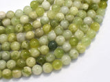 Serpentine Jade, 8mm Round Beads-BeadBasic