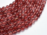 Quartz - Red, 8mm (7.8mm) Round-BeadBasic