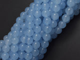 Jade - Aqua Blue, 8mm Round-BeadBasic