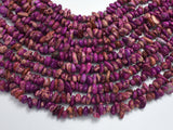 Impression Jasper-Purple, 5-10mm Pebble Chips Beads, 33 Inch-BeadBasic