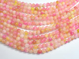 Jade - Pink & Yellow, 6mm Round-BeadBasic
