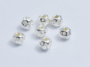 6pcs 925 Sterling Silver Beads, 4mm Round