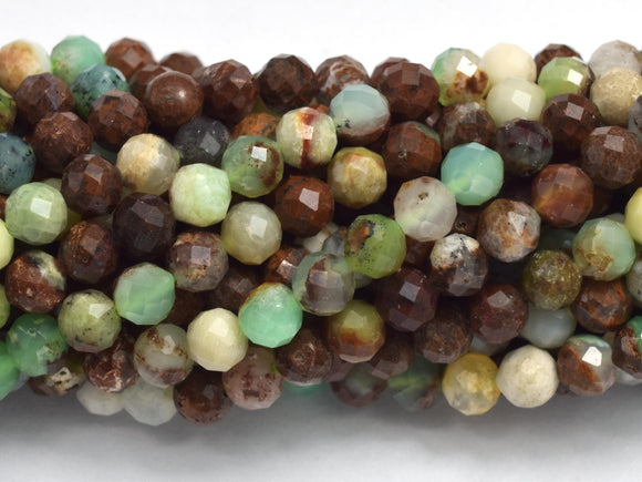 Australian Chrysoprase, 4mm Micro Faceted Round