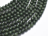 Natural Mocui Jade, 6mm Round-BeadBasic