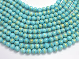 Mashan Jade - Blue, 8mm (8.5mm) Round-BeadBasic