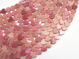 Rhodonite, 6mm Heart Beads-BeadBasic