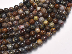 Pietersite Beads, 7.8mm Round Beads-BeadBasic