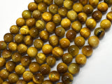 Golden Tiger Eye, 8mm (8.5mm) Round-BeadBasic