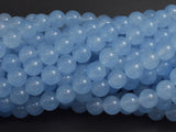 Jade - Aqua Blue, 8mm Round-BeadBasic