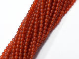 Carnelian Beads, Round, 4mm-BeadBasic