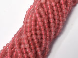 Jade - Strawberry Quartz Color, 4mm (4.5mm)-BeadBasic