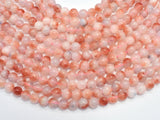 Jade - Peach White 8mm Round-BeadBasic