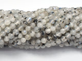 White Moonstone Beads, 4mm (4.5mm) Round-BeadBasic