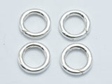 1pc 925 Sterling Silver Round Clasp, Spring Gate Round Clasp, 12mm-BeadBasic