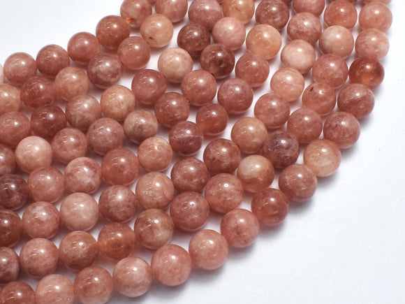 Jade - Peach, 8mm Round